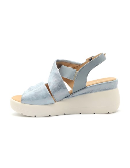 Melluso Walk sandalo in pelle con zeppa